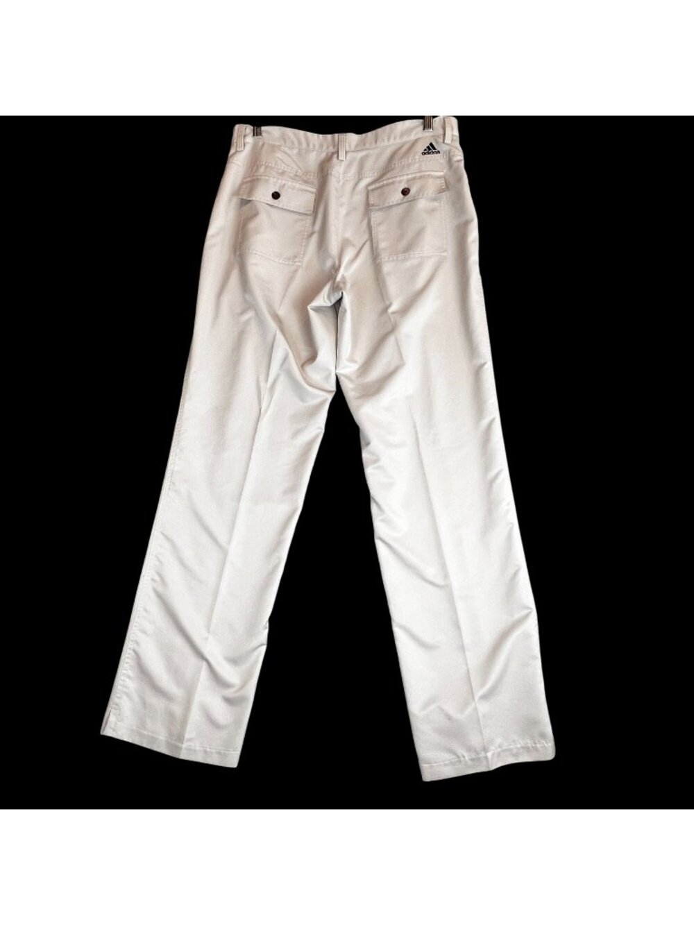 Adidas Pants Men 34x33 Beige Khaki Straight Golf Flat Front Outdoor Climalite